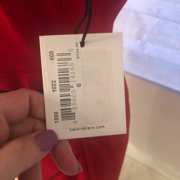 Calvin Klein red sheath dress - Picture 3 of 4